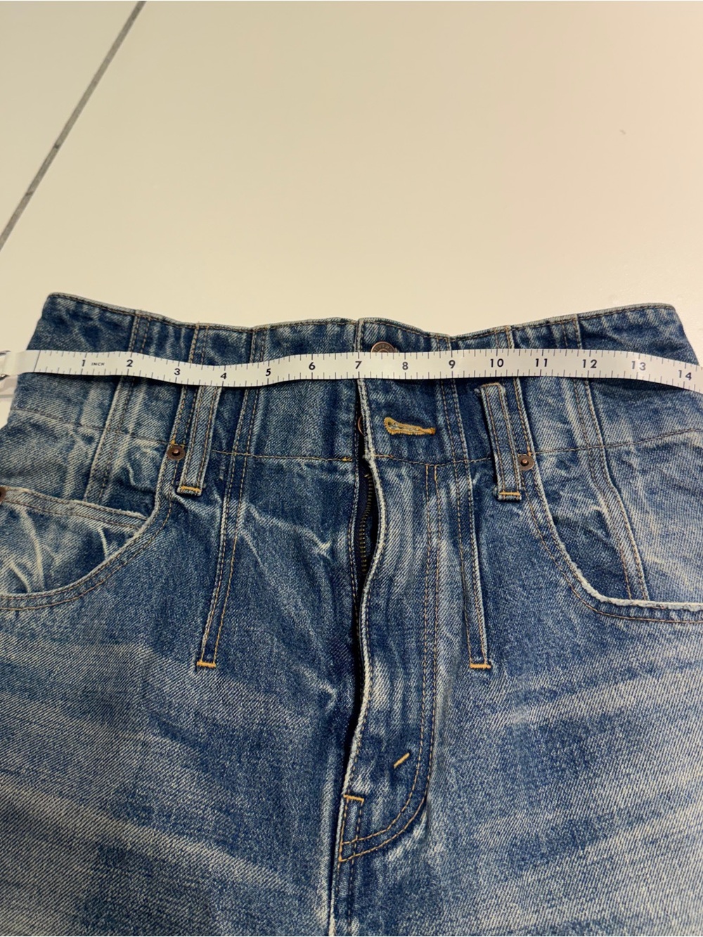 Celine Wide Leg High Rise Jeans Faded Blue 26 - Picture 10 of 12